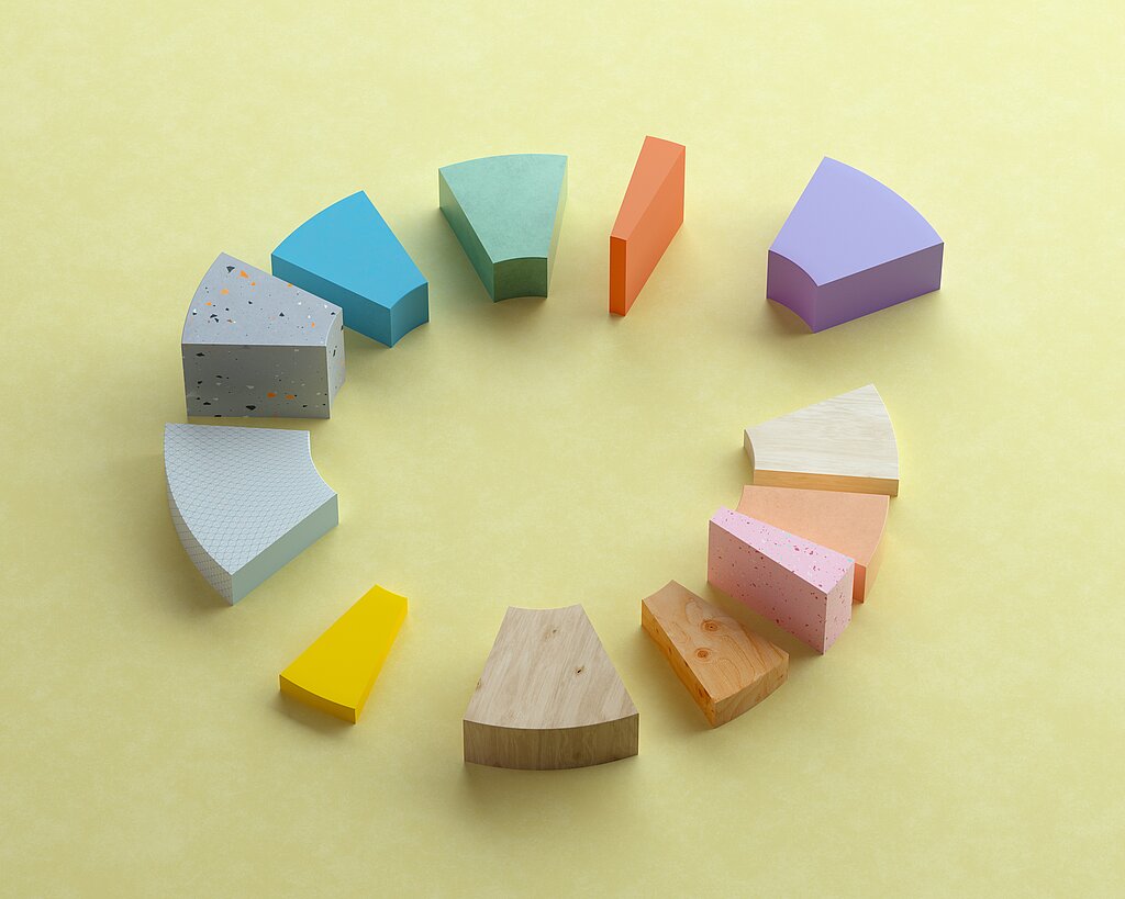Multicolored donut/pie chart