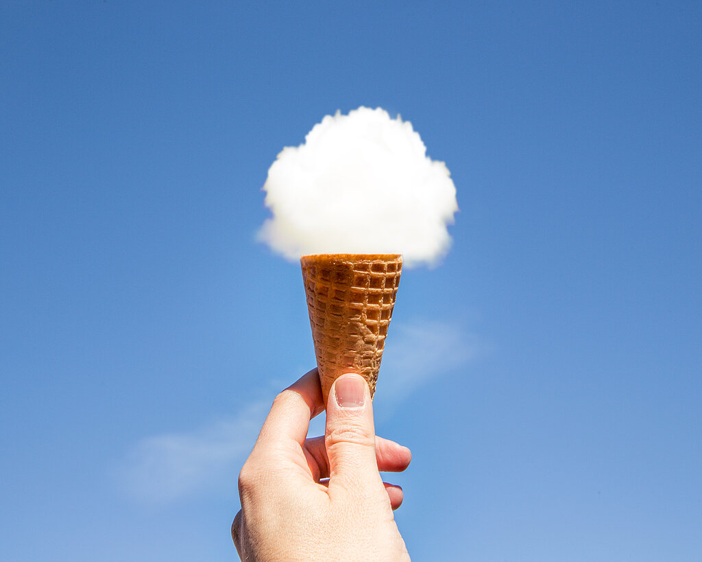 Cloud ice cream.