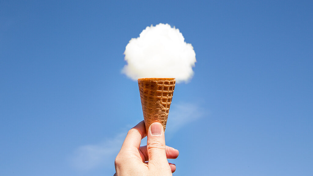 Cloud ice cream.
